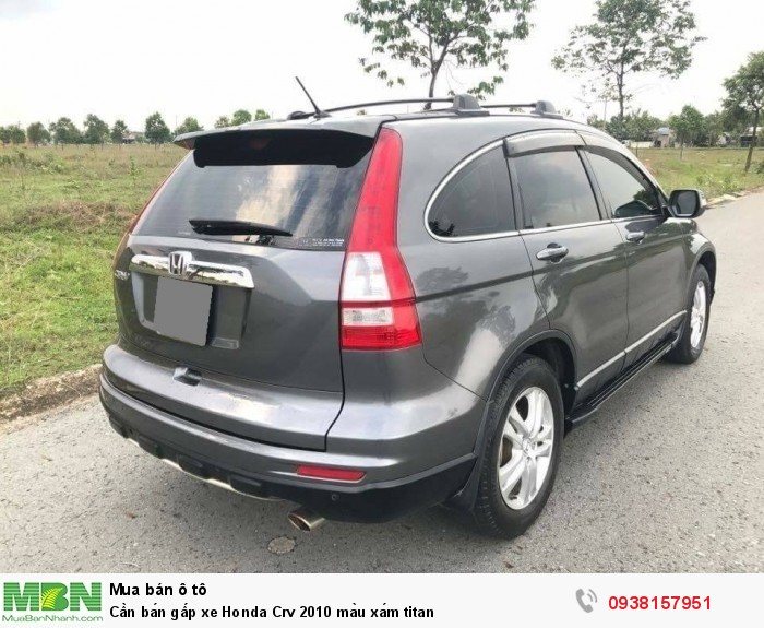 Cần bán gấp xe Honda Crv 2010 màu xám titan