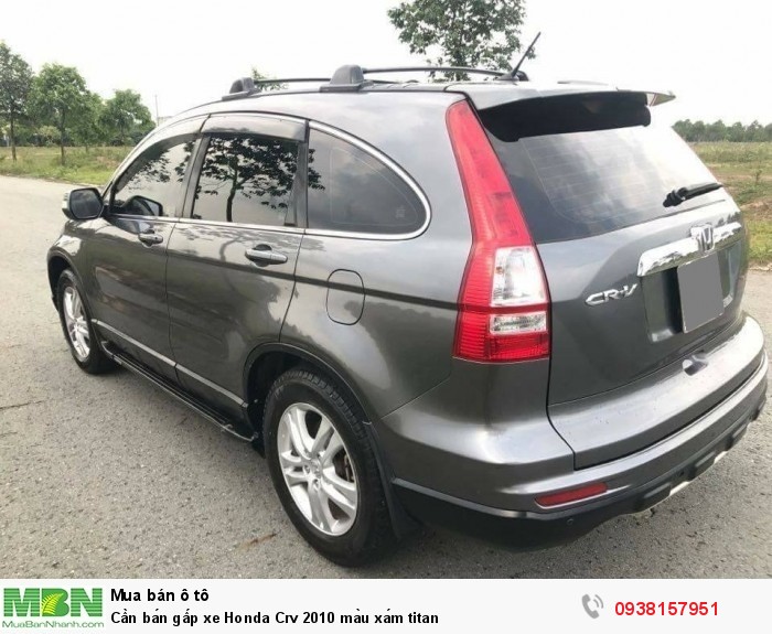 Cần bán gấp xe Honda Crv 2010 màu xám titan