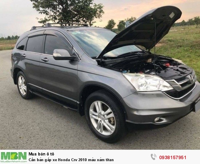 Cần bán gấp xe Honda Crv 2010 màu xám titan
