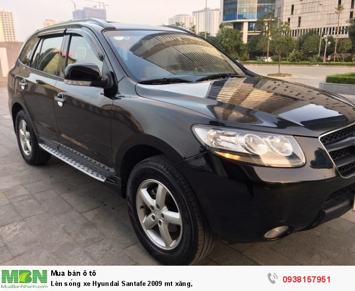 Lên sóng xe Hyundai Santafe 2009 mt xăng,