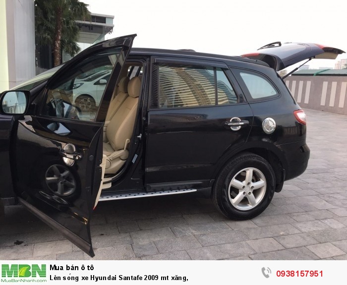 Lên sóng xe Hyundai Santafe 2009 mt xăng,