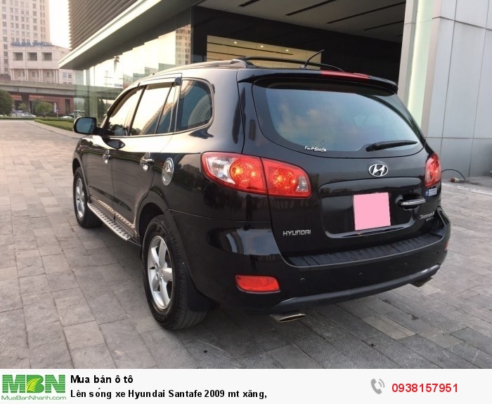 Lên sóng xe Hyundai Santafe 2009 mt xăng,