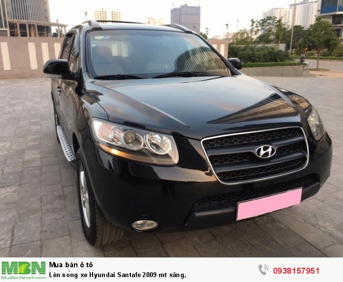 Lên sóng xe Hyundai Santafe 2009 mt xăng,