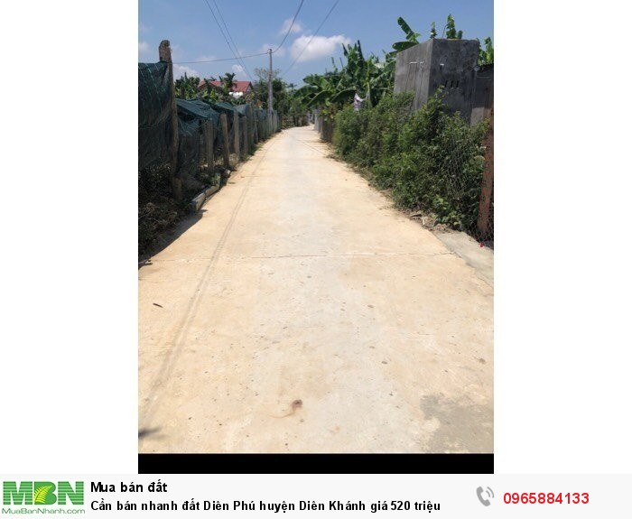 Cần bán nhanh đất Diên Phú huyện Diên Khánh