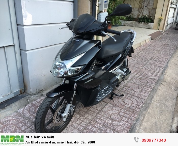 Air Blade màu đen, máy Thái, đời đầu 2008