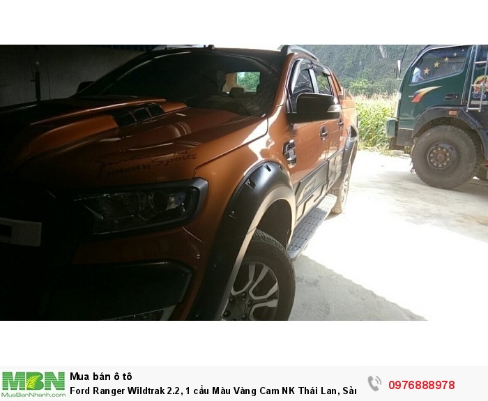 Ford Ranger Wildtrak 2.2, 1 cầu Màu Vàng Cam NK Thái Lan, Sản xuất 2016