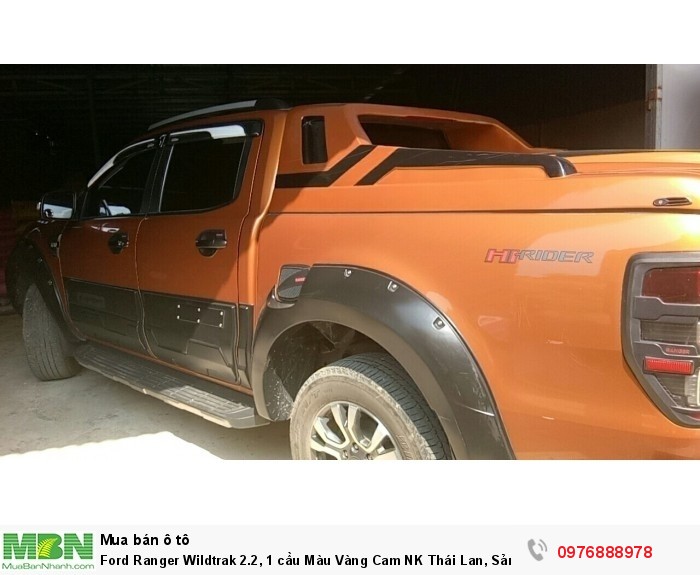 Ford Ranger Wildtrak 2.2, 1 cầu Màu Vàng Cam NK Thái Lan, Sản xuất 2016
