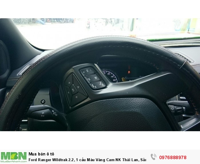 Ford Ranger Wildtrak 2.2, 1 cầu Màu Vàng Cam NK Thái Lan, Sản xuất 2016