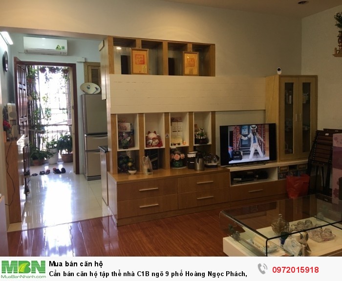 Cần bán căn hộ tập thể nhà C1B ngõ 9 phố Hoàng Ngọc Phách, P. Láng Hạ, 70m2, 2PN,