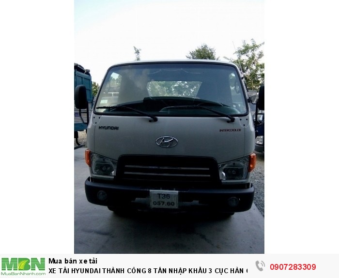Xe Tải Hyundai 8 Tấn Thành Công lắp ráp động cơ hyundai D4DB mạnh mẽ,