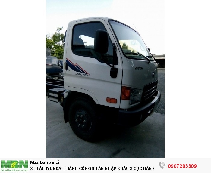 Xe Tải Hyundai 8 Tấn Thành Công lắp ráp động cơ hyundai D4DB mạnh mẽ,