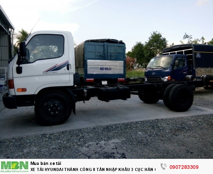 Xe Tải Hyundai 8 Tấn Thành Công lắp ráp động cơ hyundai D4DB mạnh mẽ,