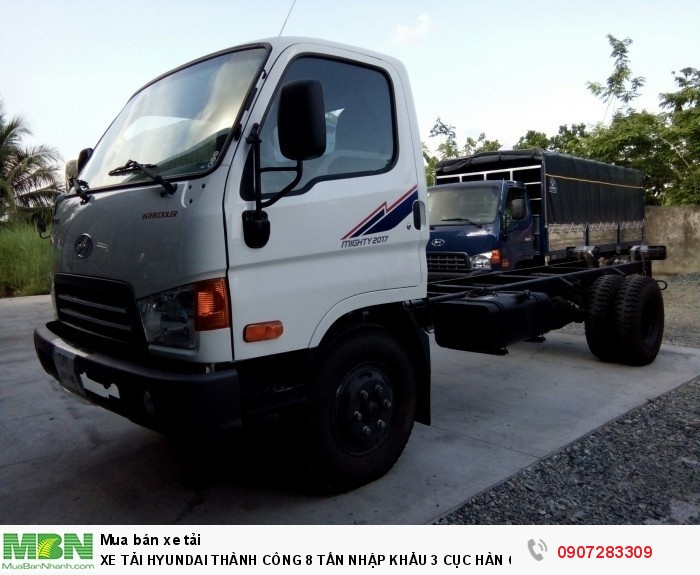 Xe Tải Hyundai 8 Tấn Thành Công lắp ráp động cơ hyundai D4DB mạnh mẽ,