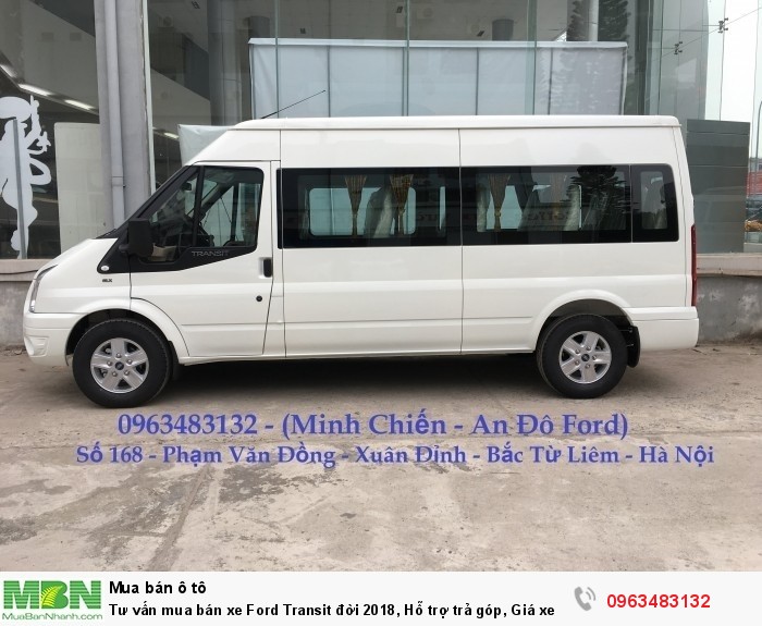 Tư vấn mua bán xe Ford Transit đời 2018, Hỗ trợ trả góp, Giá xe rẻ nhất Miền Bắc