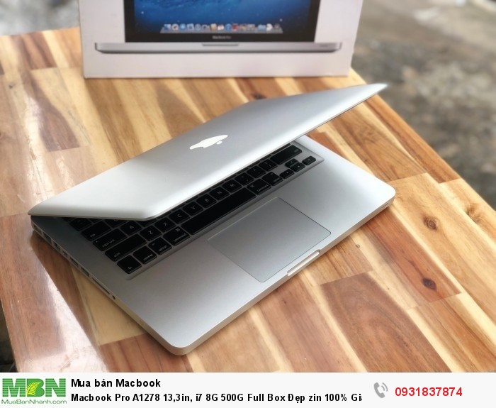 Macbook Pro A1278 13,3in, i7 8G 500G Full Box Đẹp zin 100% Giá rẻ1