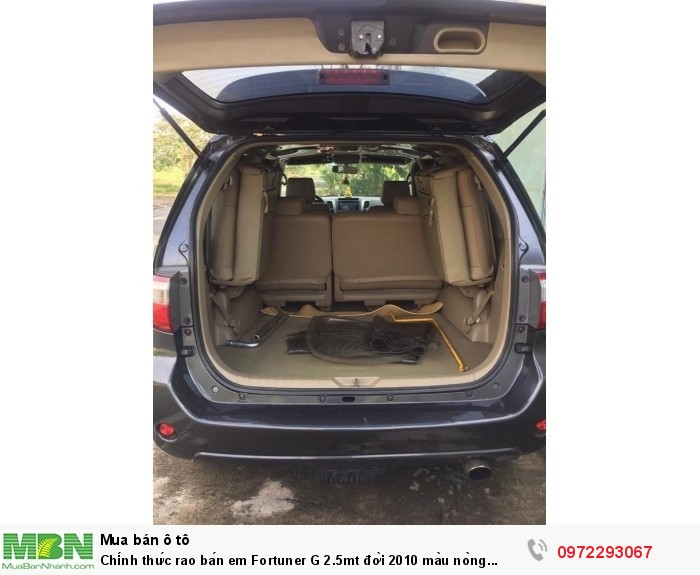 Chính thức rao bán em Fortuner G 2.5mt đời 2010 màu nòng súng