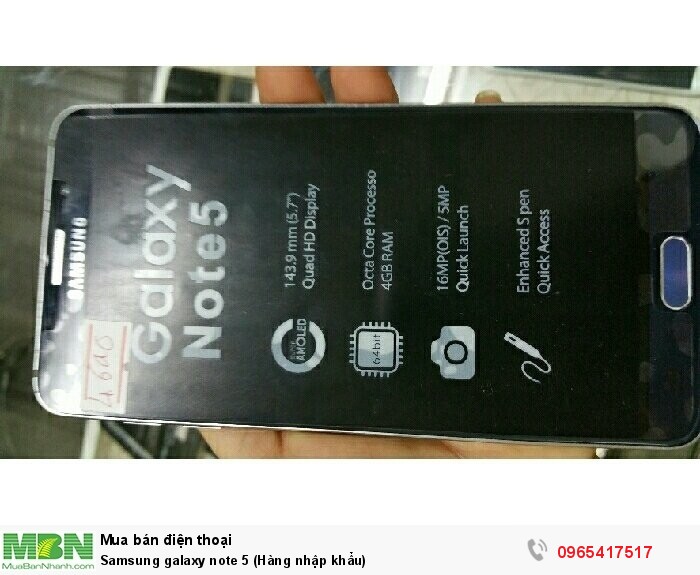 Samsung galaxy note 5 (Hàng nhập khẩu)0