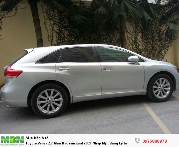 Toyota Venza 2.7 Màu Bạc sản xuất 2009 Nhập Mỹ, đăng ký lần đầu 2010