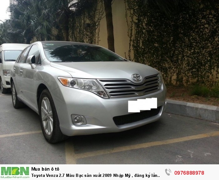Toyota Venza 2.7 Màu Bạc sản xuất 2009 Nhập Mỹ, đăng ký lần đầu 2010