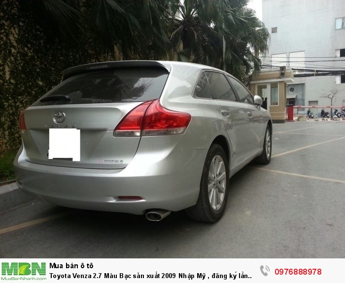 Toyota Venza 2.7 Màu Bạc sản xuất 2009 Nhập Mỹ, đăng ký lần đầu 2010