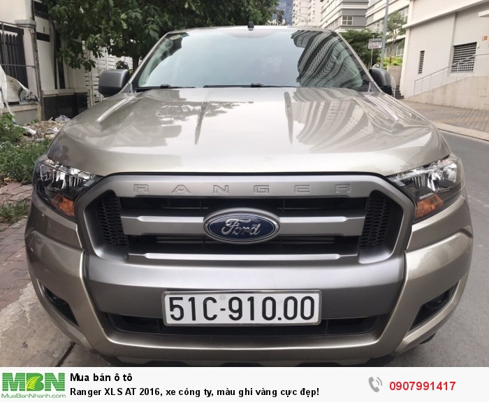 Ranger XLS AT 2016, xe công ty, màu ghi vàng cực đẹp!
