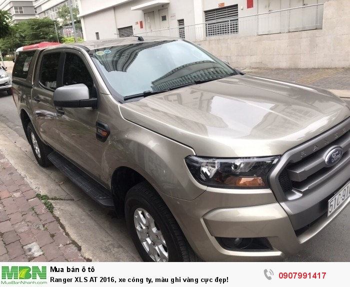 Ranger XLS AT 2016, xe công ty, màu ghi vàng cực đẹp!