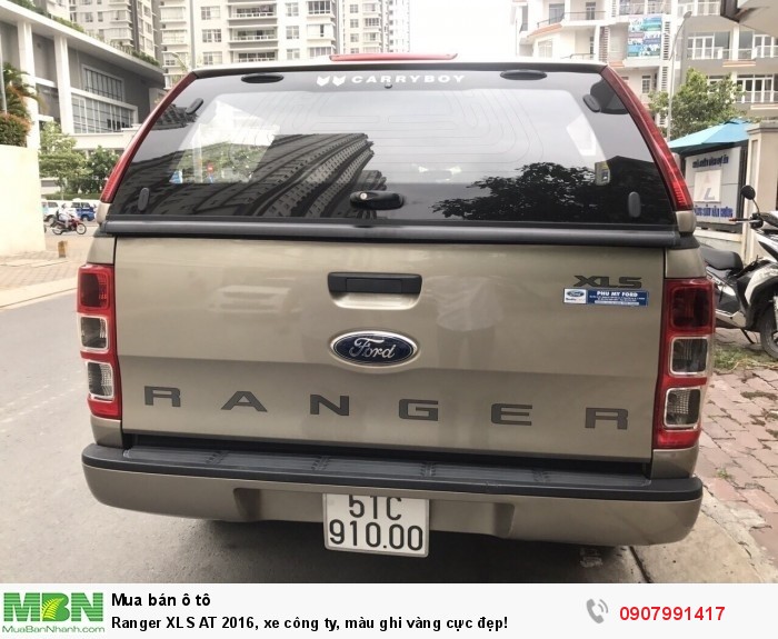 Ranger XLS AT 2016, xe công ty, màu ghi vàng cực đẹp!