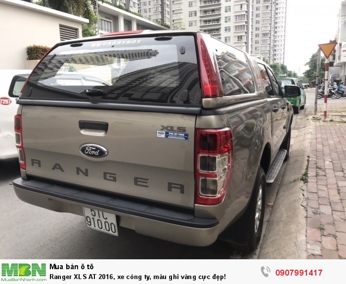 Ranger XLS AT 2016, xe công ty, màu ghi vàng cực đẹp!
