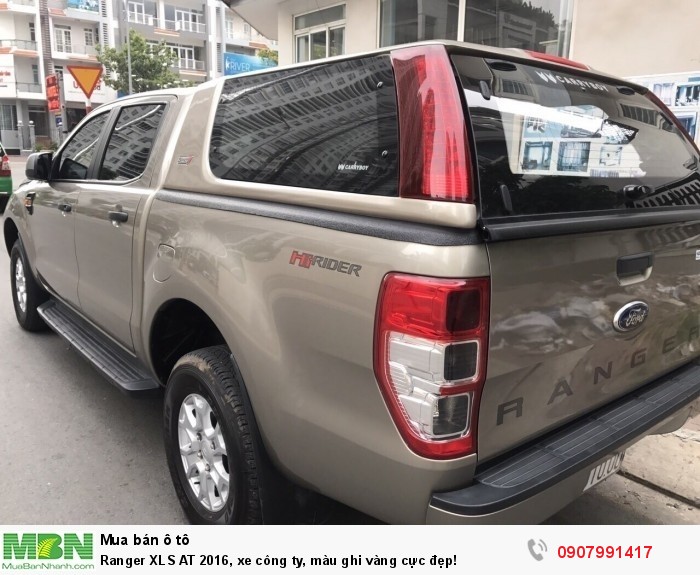 Ranger XLS AT 2016, xe công ty, màu ghi vàng cực đẹp!