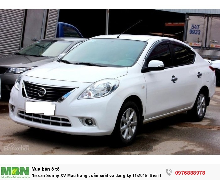 Nissan Sunny XV Màu trắng , sản xuất và đăng ký 11/2016, Biển Hà Nội