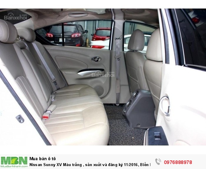 Nissan Sunny XV Màu trắng , sản xuất và đăng ký 11/2016, Biển Hà Nội
