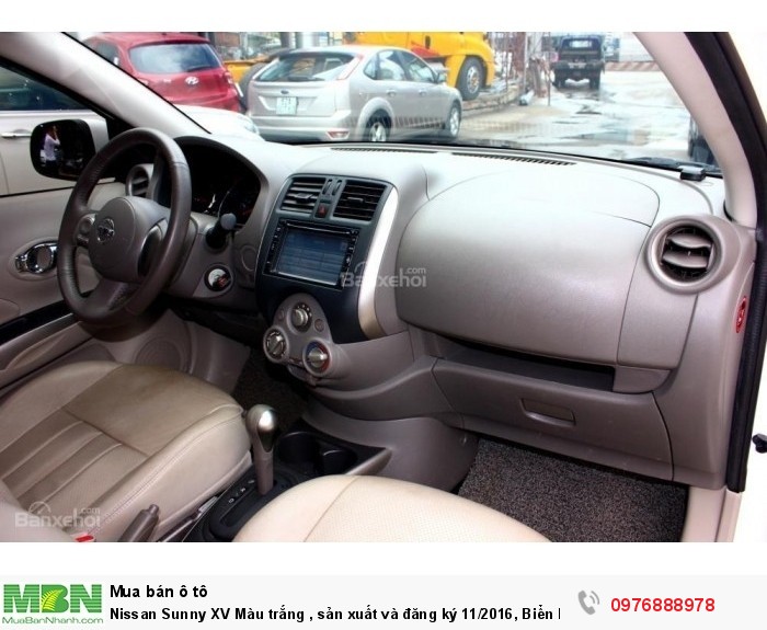 Nissan Sunny XV Màu trắng , sản xuất và đăng ký 11/2016, Biển Hà Nội