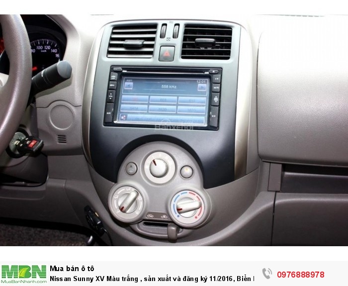 Nissan Sunny XV Màu trắng , sản xuất và đăng ký 11/2016, Biển Hà Nội