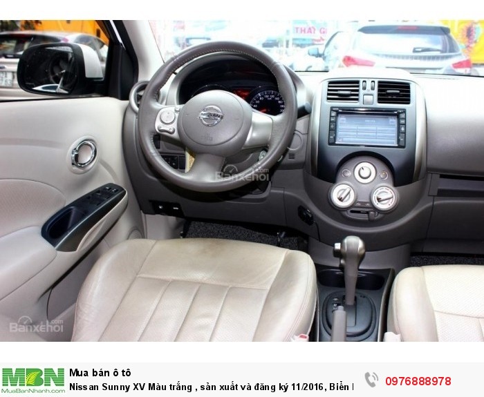 Nissan Sunny XV Màu trắng , sản xuất và đăng ký 11/2016, Biển Hà Nội