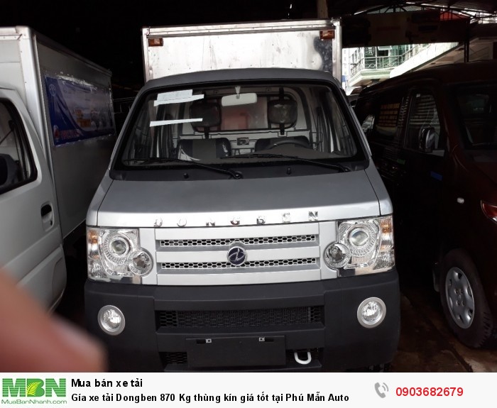 Gía xe tải Dongben 870 Kg thùng kín giá tốt tại Phú Mẫn Auto