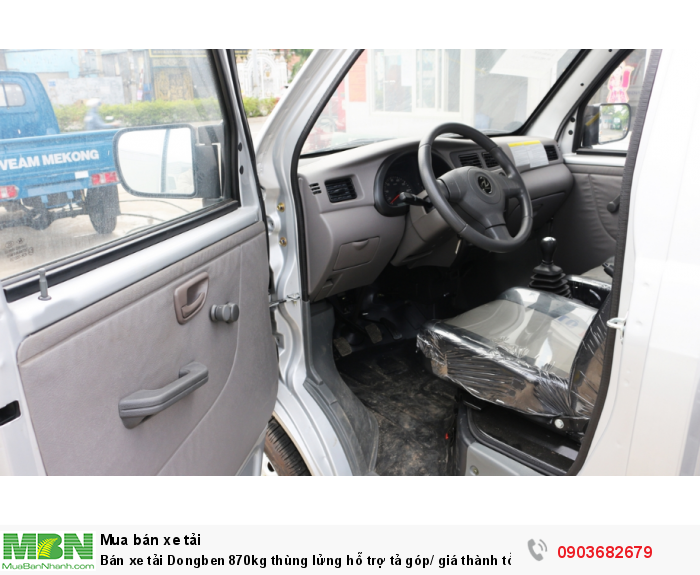 Bán xe tải Dongben 870kg thùng lửng hỗ trợ tả góp/ giá thành tốt