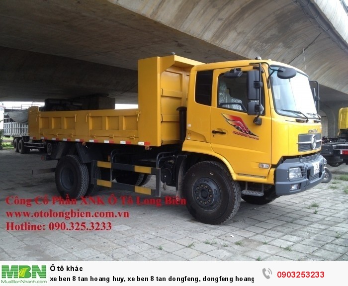 Xe ben 8 tan hoang huy, xe ben 8 tan dongfeng,