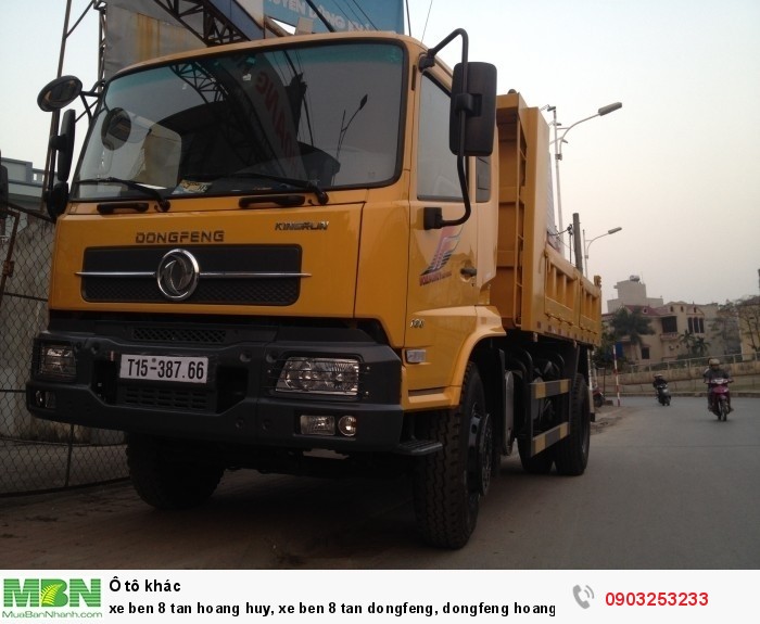 Xe ben 8 tan hoang huy, xe ben 8 tan dongfeng,