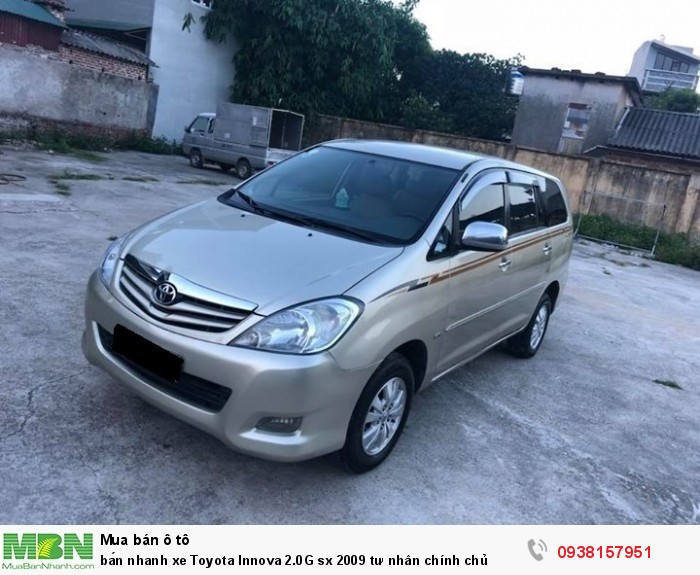 Bán nhanh xe Toyota Innova 2.0G sx 2009 tư nhân chính chủ