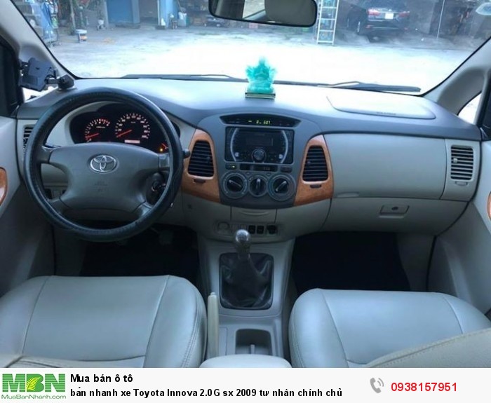 Bán nhanh xe Toyota Innova 2.0G sx 2009 tư nhân chính chủ