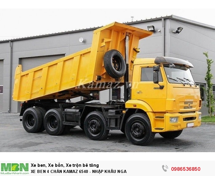 Xe ben 4 chân kamaz thùng oval .sản xuất 2016.thể tích 15m3