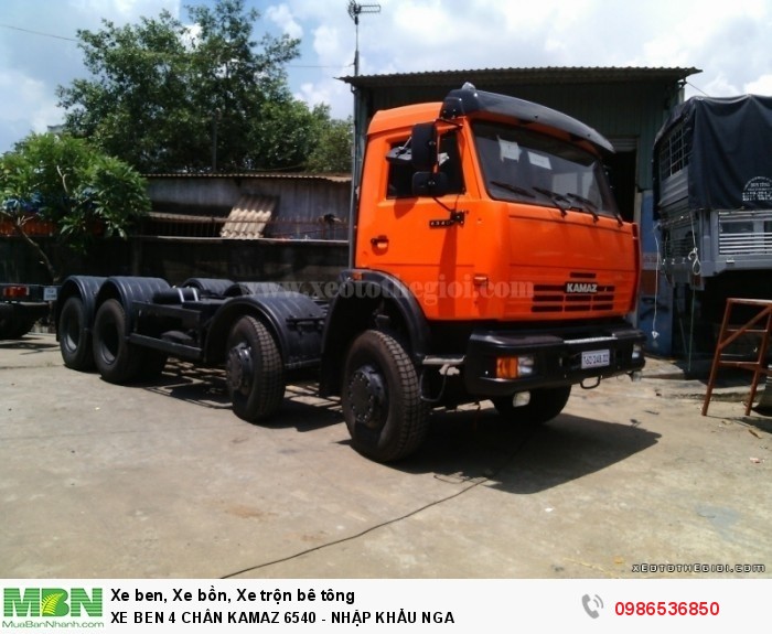Xe ben 4 chân kamaz thùng oval .sản xuất 2016.thể tích 15m3