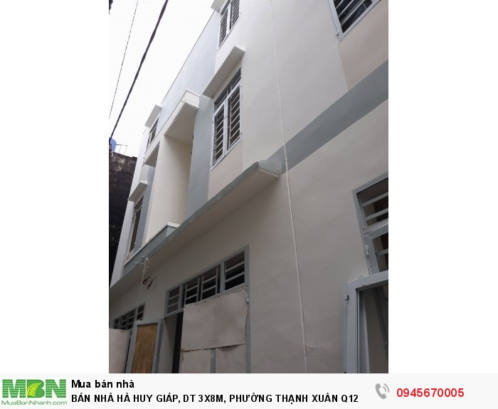 Bán Nhà Hà Huy Giáp, Dt 3x8m, Phường Thạnh Xuân Q12