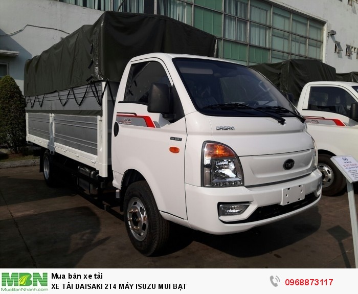 Xe tải daisaki 2t4 máy isuzu mui bạt