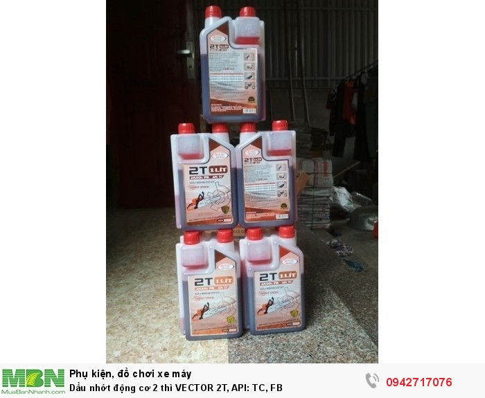 Dầu nhớt động cơ 2 thì VECTOR 2T, API: TC, FB