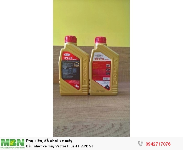 Dầu nhớt xe máy Vector Plus 4T, API: SJ