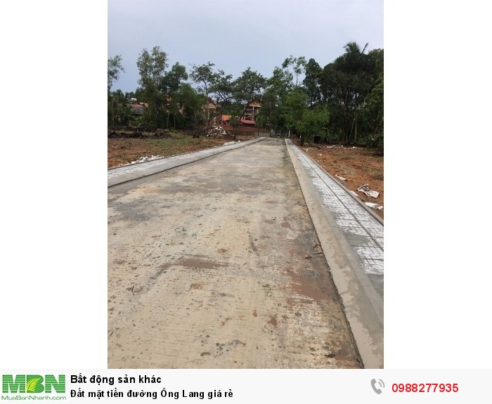 Đất mặt tiền đường Ông Lang giá rẻ