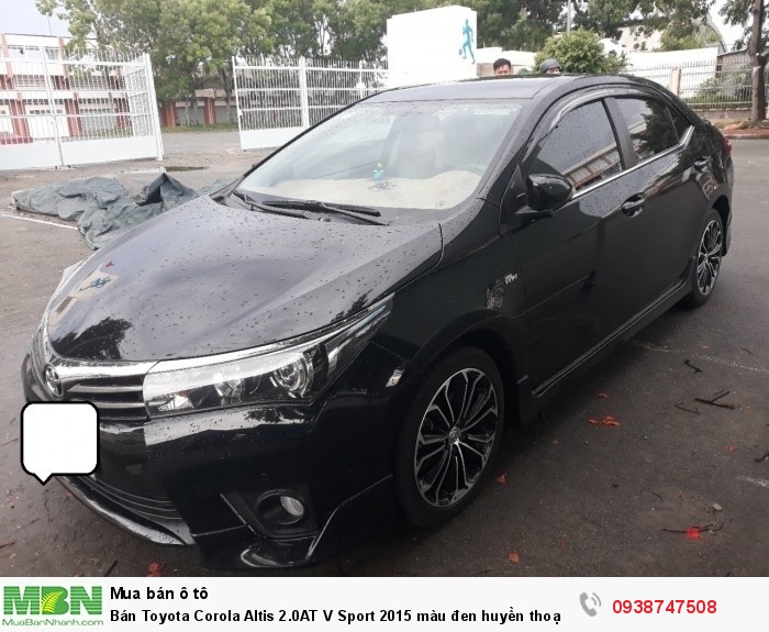 Bán Toyota Corola Altis 2.0AT V Sport 2015 màu đen huyền thoại