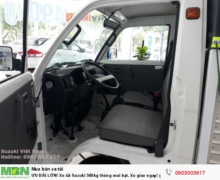 ƯU ĐÃI LỚN! Xe tải Suzuki 500kg thùng mui bạt. Xe giao ngay! gọi: 0903 003 617