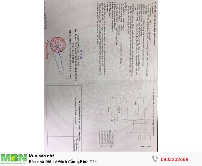 Bán nhà 156 Lê Đình Cẩn q.Bình Tân
